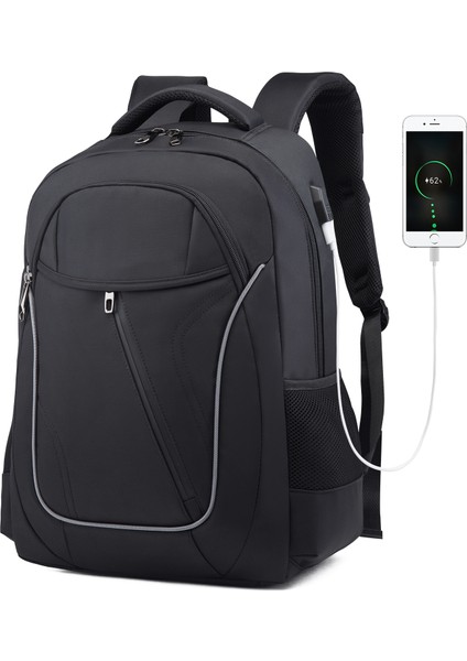 3 Moda Iş Seyahat Çok Fonksiyonlu 17 Inç Laptop Çantası Su Geçirmez Erkek Dizüstü Sırt Çantası Erkek Mochila (Yurt Dışından) fiyatları