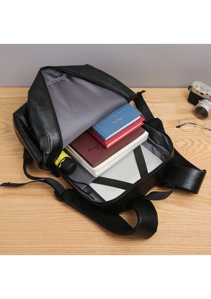 Kahverengi Sırt Çantası Erkek Iş Rahat Büyük Kapasiteli Seyahat Çantası Bilgisayar Sırt Çantası Okul Çantası USB Şarjı ile Sırt Çantası Erkekler (Yurt Dışından) modelleri