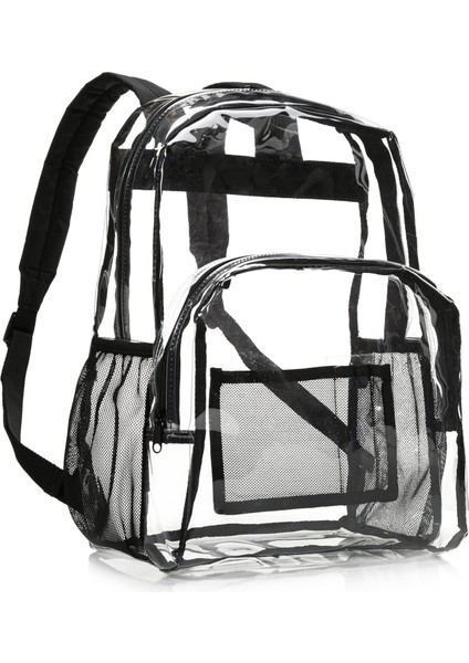 Siyah Yeni Erkek Okul Çok Fonksiyonlu Sırt Çantası Lager Kapasiteli Şeffaf Sırt Çantası Özel Şeffaf Sırt Çantası (Yurt Dışından)
