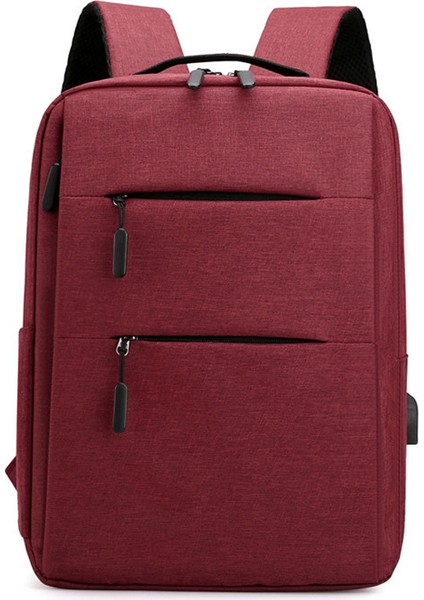 Erik Erkek Sırt Çantası Çok Fonksiyonlu Su Geçirmez Çanta Erkek Iş Dizüstü Bilgisayar Packsack USB Şarj Sırt Çantası Naylon Rahat Sırt Çantası (Yurt Dışından)