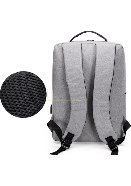 Erik Erkek Sırt Çantası Çok Fonksiyonlu Su Geçirmez Çanta Erkek Iş Dizüstü Bilgisayar Packsack USB Şarj Sırt Çantası Naylon Rahat Sırt Çantası (Yurt Dışından) modelleri