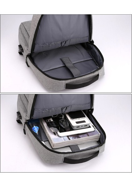 Erik Erkek Sırt Çantası Çok Fonksiyonlu Su Geçirmez Çanta Erkek Iş Dizüstü Bilgisayar Packsack USB Şarj Sırt Çantası Naylon Rahat Sırt Çantası (Yurt Dışından) indirimleri