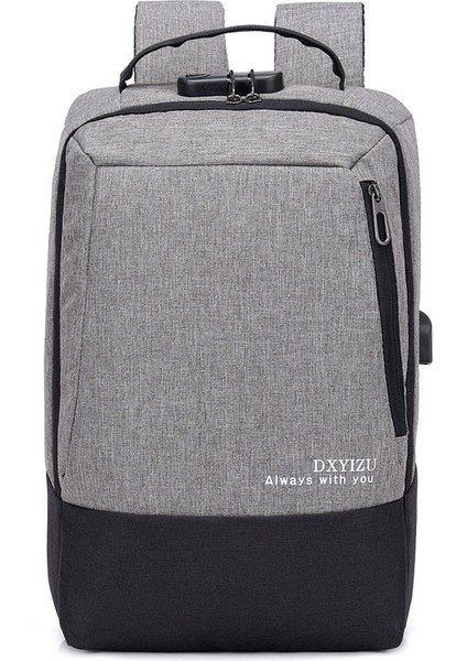 Gri 15.6 Inç Laptop Çantası Iş Su Geçirmez USB Şarj Portu Koku Geçirmez Su Geçirmez Laptop Sırt Çantası Erkekler USB Soyunma ile 20 Inç (Yurt Dışından) fiyatları