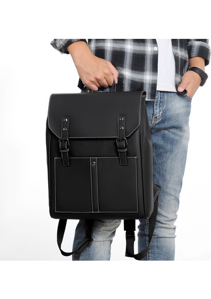 3 Omuz Çantası Erkek Kore Moda Seyahat Çantası Yeni Büyük Kapasiteli Okul Çantası Iş Sırt Çantası (Yurt Dışından)