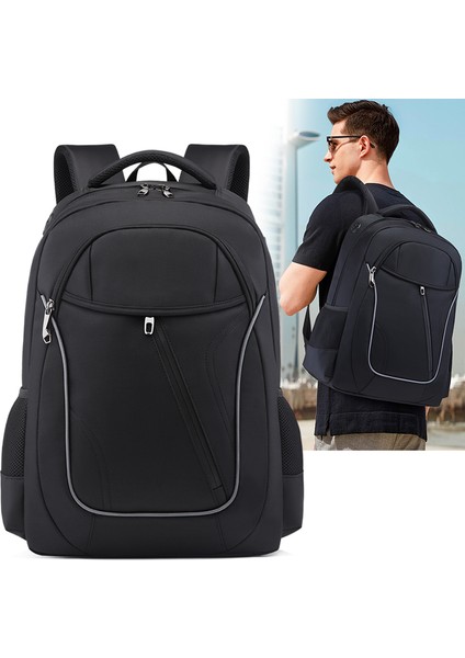 3 Moda Iş Seyahat Çok Fonksiyonlu 17 Inç Laptop Çantası Su Geçirmez Erkek Dizüstü Sırt Çantası Erkek Mochila (Yurt Dışından) fırsatları