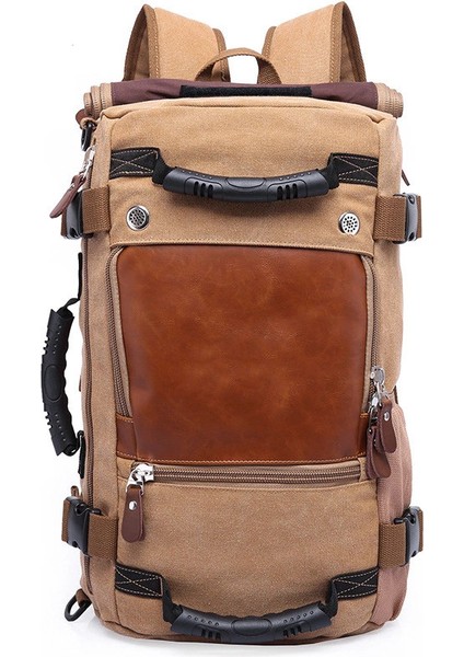 Ordu Yeşil Sıcak Satış Büyük Kapasiteli 3 Yollu Sırt Çantası Kanvas Erkek Açık Yürüyüş Seyahat Kamp Sırt Çantası Vintage Özel Kanvas Sırt Çantası (Yurt Dışından) fiyatları
