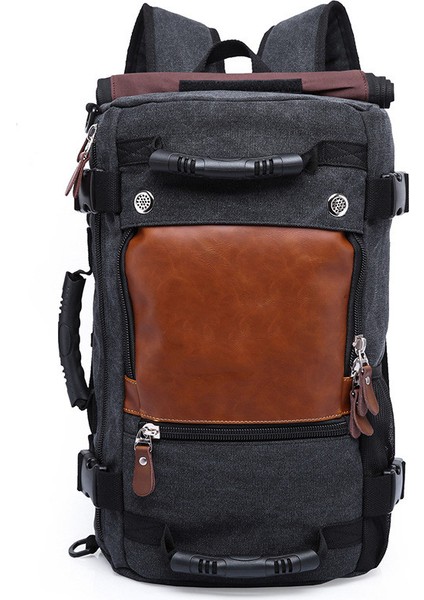 Ordu Yeşil Sıcak Satış Büyük Kapasiteli 3 Yollu Sırt Çantası Kanvas Erkek Açık Yürüyüş Seyahat Kamp Sırt Çantası Vintage Özel Kanvas Sırt Çantası (Yurt Dışından) modelleri