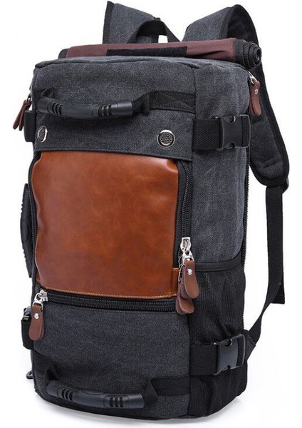 Ordu Yeşil Sıcak Satış Büyük Kapasiteli 3 Yollu Sırt Çantası Kanvas Erkek Açık Yürüyüş Seyahat Kamp Sırt Çantası Vintage Özel Kanvas Sırt Çantası (Yurt Dışından) fırsatları