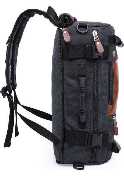 Ordu Yeşil Sıcak Satış Büyük Kapasiteli 3 Yollu Sırt Çantası Kanvas Erkek Açık Yürüyüş Seyahat Kamp Sırt Çantası Vintage Özel Kanvas Sırt Çantası (Yurt Dışından) indirimleri