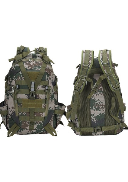 07 Kış Kamuflaj Erkek Büyük Kapasiteli Kamp Yürüyüş Sırt Çantası Açık Taktik Sırt Çantası (Yurt Dışından)
