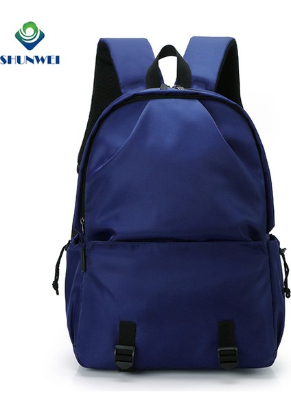 Mavi Fabrika Doğrudan Tedarik Özelleştirilmiş Laptop Çantası Sırt Çantası USB Şarj Portu ile Erkek Naylon Eğlence Okul Sırt Çantası (Yurt Dışından) fırsatları