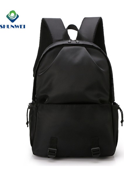 Mavi Fabrika Doğrudan Tedarik Özelleştirilmiş Laptop Çantası Sırt Çantası USB Şarj Portu ile Erkek Naylon Eğlence Okul Sırt Çantası (Yurt Dışından) indirimleri