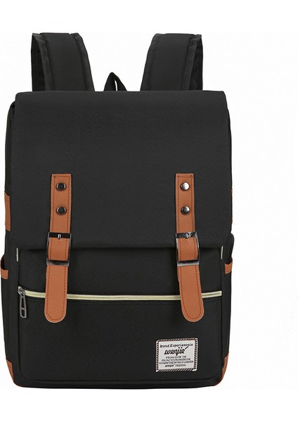 Siyah Çok Fonksiyonlu Moda Iş Seyahat Üç Parçalı Set Okul Sırt Çantası USB Şarj Öğrenci Bilgisayar Sırt Çantası Laptop Çantası (Yurt Dışından)