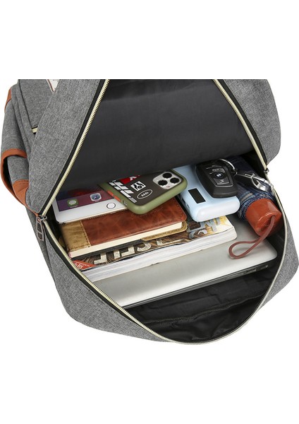 Siyah Çok Fonksiyonlu Moda Iş Seyahat Üç Parçalı Set Okul Sırt Çantası USB Şarj Öğrenci Bilgisayar Sırt Çantası Laptop Çantası (Yurt Dışından) modelleri