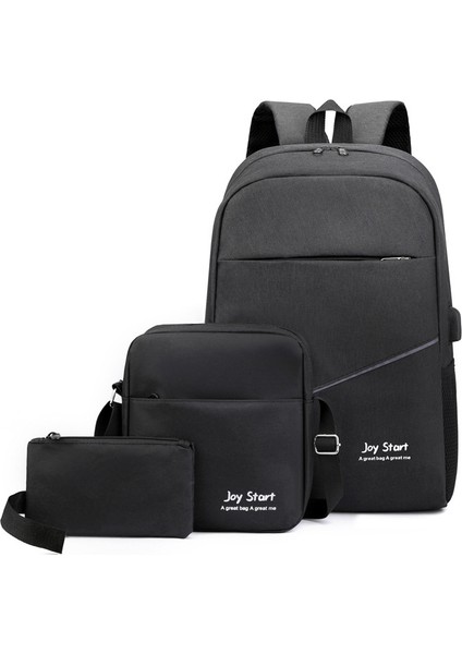 Backpack_-7 Yeni Sırt Çantası Erkek Iş Bilgisayarı Sırt Çantası Eğlence Okul Çantası 3 Parça Set Kore Versiyonu Kadın Açık Seyahat Çantası (Yurt Dışından) fiyatları