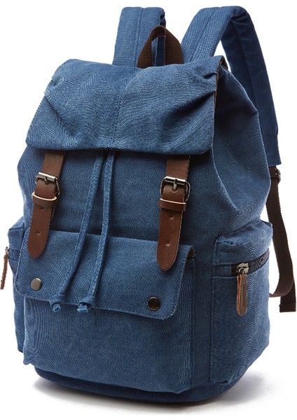 Koyu Haki Rahat Vintage Kanvas Sırt Çantası Seyahat Açık Sırt Çantası Unisex Rahat Öğrenci Fermuar Sırt Çantası Unisex Hem Erkekler Hem De Kadınlar Için (Yurt Dışından) fiyatları