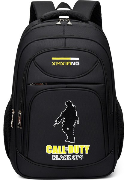 Sarı Büyük Kapasiteli Sırt Çantası Erkek ve Kadın Orta ve Lise Öğrencileri Okul Çantası Bilgisayar Çantası Erkek Eğlence Seyahat Sırt Çantası (Yurt Dışından)