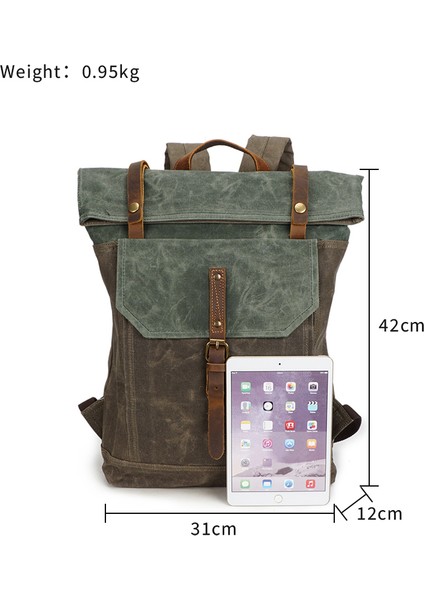 Mercan Yeşil Vintage Moda Tuval Tasarım Açık Su Geçirmez Özel Seyahat Erkek Okul Çantaları Rahat Spor Dizüstü Sırt Çantaları Erkekler Için (Yurt Dışından) fiyatları