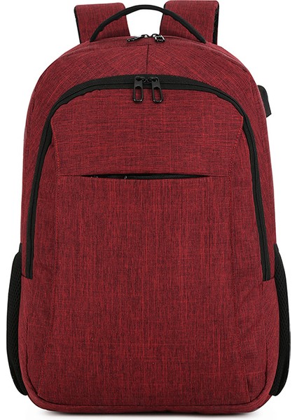 Mavi Saf Renk Basit Erkek Sırt Çantası Çok Fonksiyonlu Eğlence Seyahat Sırt Çantası Aşınmaya Dayanıklı Su Geçirmez Moda (Yurt Dışından) fırsatları