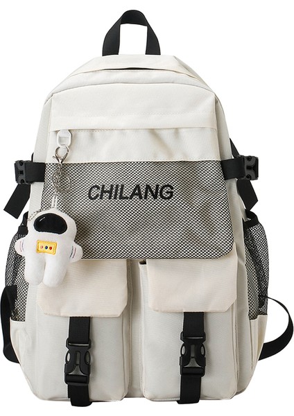 Beyaz Clbdpopular Özel Logo Naylon Erkek Çantası Su Geçirmez Seyahat Büyük Kapasiteli Bilgisayar Sırt Çantası Siyah Erkek Çantası (Yurt Dışından) fiyatları