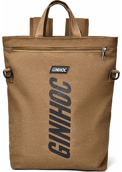 Beyaz Su Geçirmez Dayanıklı Vintage Esnek Siyah Kanvas Sırt Çantası (Yurt Dışından) fırsatları