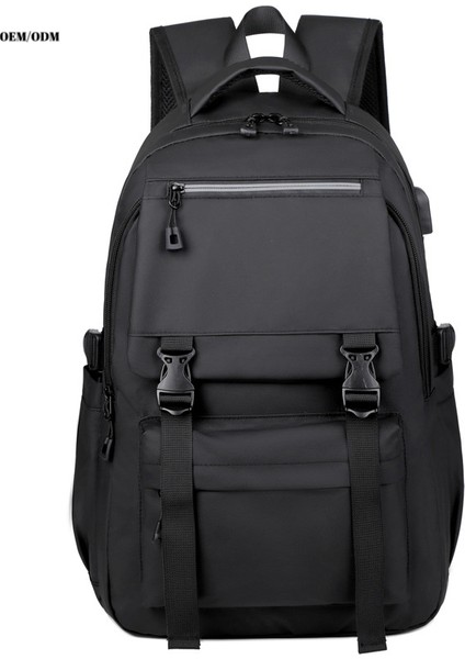Siyah Trendy Günlük Sırt Çantası Hafif ve Kullanışlı Çok Renkli Isteğe Bağlı Su Geçirmez Karanlıkta Parlayan Erkek Sırt Çantası Rahat (Yurt Dışından) modelleri
