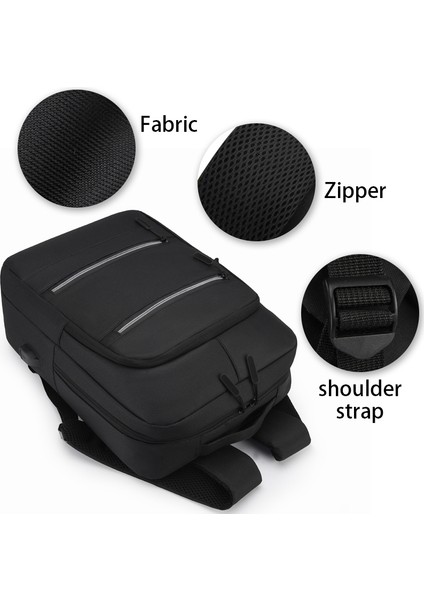 Gri 15.6 Inç Dizüstü Sırt Çantaları Çanta Su Geçirmez Seyahat Çantaları Erkekler Için Anti Hırsızlık Sırt Çantası USB Bağlantı Noktası ile (Yurt Dışından) fırsatları