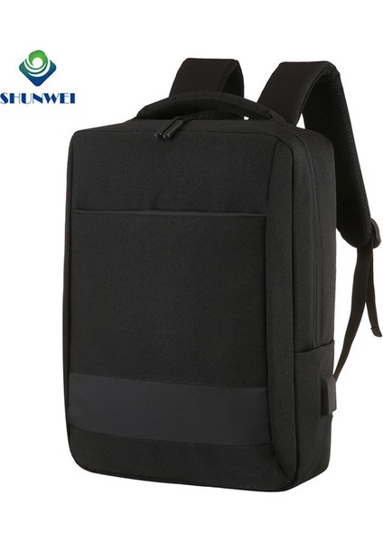 Siyah Fabrika Doğrudan Tedarik Özelleştirilmiş Su Geçirmez Rahat Sırt Çantası USB ile Erkek Dizüstü Sırt Çantası USB Şarj Portu ile (Yurt Dışından) fırsatları