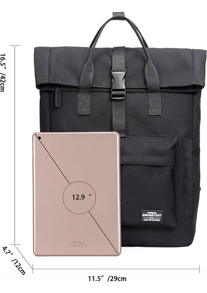 Siyah Büyük Kapasiteli Seyahat Sırt Çantası Erkek Sırt Çantası Bilgisayar Çantası Kolej Tarzı Orta Öğrenci Okul Çantası (Yurt Dışından) modelleri