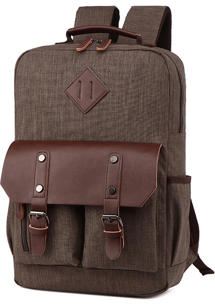 Ordu Yeşil Zuolunduo Moda Düz Renk Çok Cep Sırt Çantası Çok Fonksiyonlu Açık Sırt Çantası Öğrenci Okul Çantası Erkek Sırt Çantaları (Yurt Dışından) modelleri