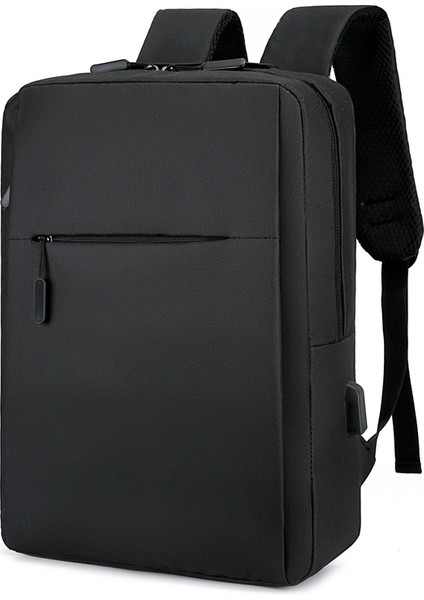 Lacivert Yeni Iş USB Şarj Laptop Çantası USB Portlu Özel Dizüstü Seyahat Sırt Çantası (Yurt Dışından) modelleri