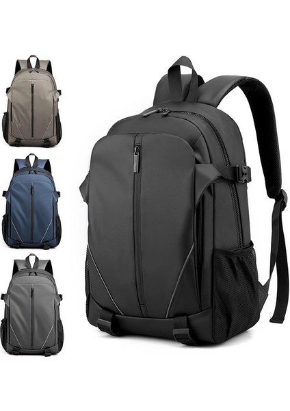Haki Sırt Çantası Erkekler Iş Seyahat Bilgisayar Sırt Çantası Açık Büyük Kapasiteli Yürüyüş Eğlence Öğrenci Okul Çantası (Yurt Dışından) fırsatları