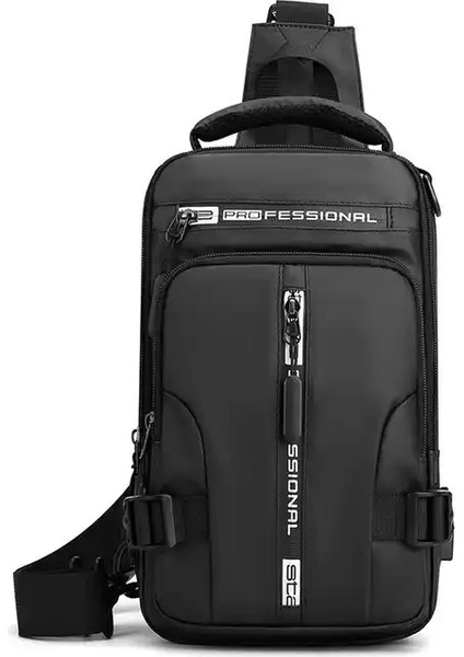 1 Yeni Erkek Göğüs Çantası Trend Çok Fonksiyonlu Sırt Çantası Erkek Rahat Çapraz Vücut Çanta Taşınabilir Erkek Tek Omuz Sırt Çantası (Yurt Dışından)