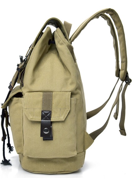 2 Moda Basit Erkek Kanvas Sırt Çantası Eğlence Seyahat Büyük Kapasiteli Retro Sırt Çantası Unisex (Yurt Dışından) fiyatları