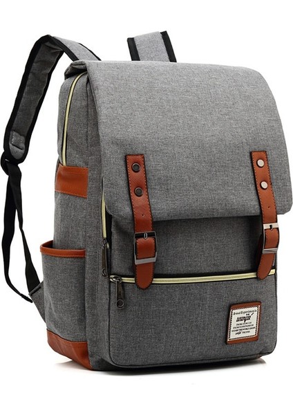 11 Klasik Tuval Erkek Ofis Yürüyüş Seyahat Iş Bilgisayar Çantası Rahat Oxford Büyük Kapasiteli USB Dizüstü Erkek Sırt Çantaları (Yurt Dışından) fırsatları