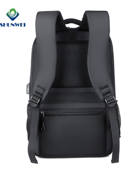 Siyah Fabrika Doğrudan Tedarik Özelleştirilmiş Su Itici Iş Rahat Dizüstü Sırt Çantası Erkek Sırt Çantası USB Şarj Cihazı ile (Yurt Dışından) indirimleri