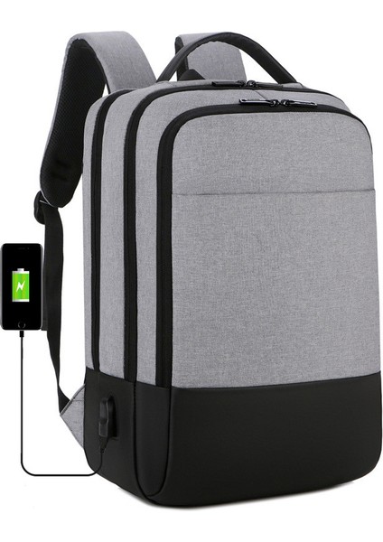 Gri 31*13*44CM Yeni Dış Ticaret Sırt Çantası Eğlence Erkek Sırt Çantası Çok Fonksiyonlu Açık Sırt Çantası Bilgisayar Çantası (Yurt Dışından) fırsatları