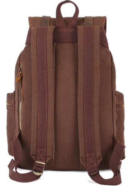 Kahverengi Klasik Dayanıklı Kanvas Sırt Çantası Seyahat Iş Kolej Boyutu Sırt Çantası Erkek Dizüstü Bilgisayar Çantası Sırt Çantaları (Yurt Dışından) modelleri