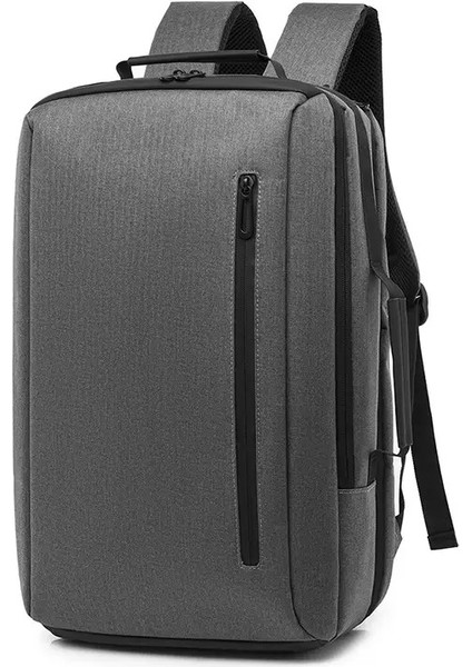 Koyu Haki Sırt Çantası Seyahat Sırt Çantası Erkek Iş Sırt Paketleri USB Şarj Portu ile Laptop Seyahat Sırt Çantası Çanta (Yurt Dışından) fiyatları