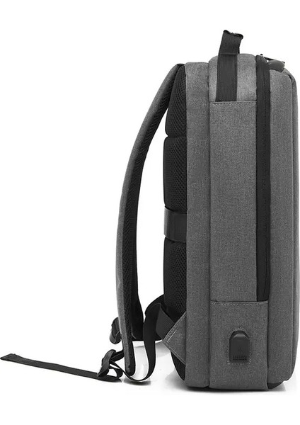 Koyu Haki Sırt Çantası Seyahat Sırt Çantası Erkek Iş Sırt Paketleri USB Şarj Portu ile Laptop Seyahat Sırt Çantası Çanta (Yurt Dışından) fırsatları