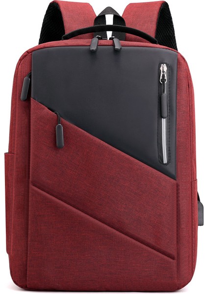 Kırmızı 2022 Iş Seyahat Sırt Çantası Moda Erkek Sırt Çantası Naylon Laptop Çantası Üniversite Öğrencisi Okul Çantası (Yurt Dışından)