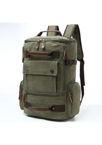 Mavi 2024NEW Tasarım Yüz Bağbozumu Sırt Çantası Katlanabilir Kanvas Dağ Sırt Çantası Kamp Dağ Seyahat Çantaları Sırt Çantası (Yurt Dışından)