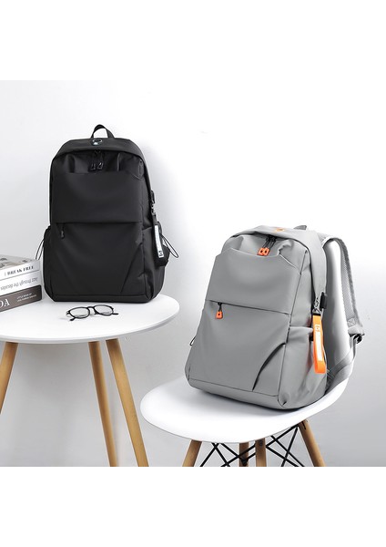 Gri Sırt Çantası Erkek Çanta Çok Fonksiyonlu Iş Bilgisayarı Çantası Büyük Kapasiteli Iş Seyahati Bir Omuz Crossbody Sırt Çantası (Yurt Dışından) modelleri