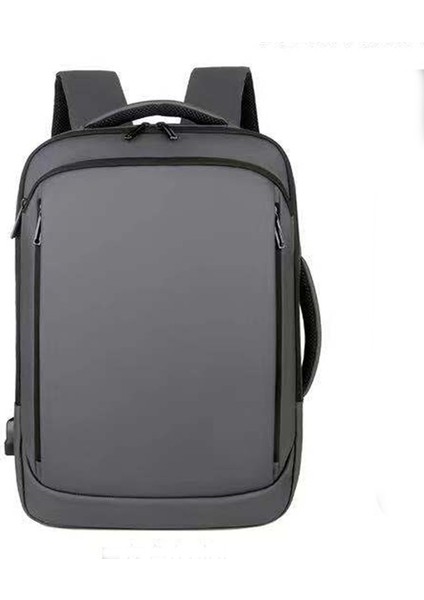 Gri Sırt Çantası Iş Erkek Açık Seyahat Eğlence Laptop Çantası Moda Öğrenci Sırt Çantası (Yurt Dışından)