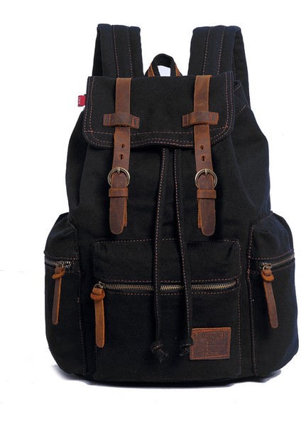 4 Öğrenci Sırt Çantası Retro Erkek ve Kadın Kanvas Sırt Çantası 15,6 Inç Büyük Kapasiteli Bilgisayar Çantası Barındırabilir (Yurt Dışından) modelleri