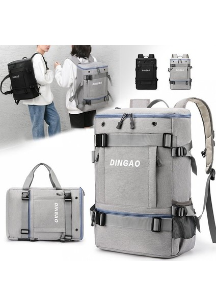 Siyah Sırt Çantası Erkek Çok Fonksiyonlu Kaykay Çantası Moda Lise Öğrencisi Okul Çantası Açık Büyük Kapasiteli Süper Hafif Çanta (Yurt Dışından) fırsatları