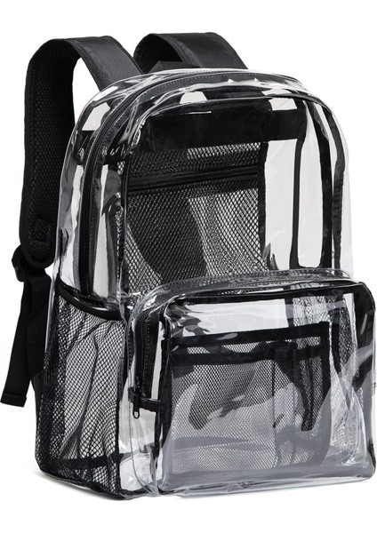Gri Özel Dizüstü Sırt Çantaları Klasik Pvc Şeffaf Sırt Çantası Koleji Okul Şeffaf Sırt Çantası (Yurt Dışından) fiyatları