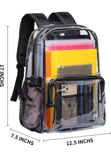 Gri Özel Dizüstü Sırt Çantaları Klasik Pvc Şeffaf Sırt Çantası Koleji Okul Şeffaf Sırt Çantası (Yurt Dışından) modelleri