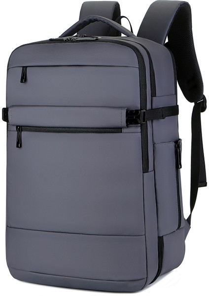 Gri Fabrika Özel Oxford Sırt Çantası Büyük Kapasiteli Erkek ve Kadın Öğrenci Çantası Açık Hava Etkinlikleri Için USB Şarj Sırt Çantası (Yurt Dışından)