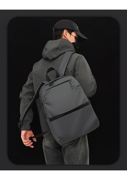 Mavi Yeni Moda Basit Büyük Kapasiteli Sırt Çantası Su Geçirmez Bilgisayar Çantası 15.6 Inç Trend Eğlence Sırt Çantası (Yurt Dışından) fırsatları